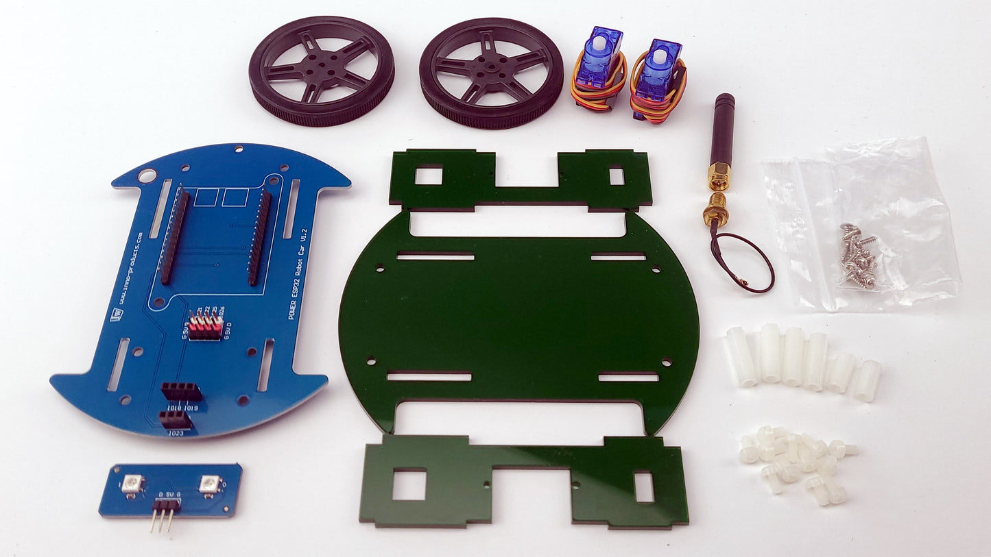 Power ESP32 Robot Car Model Kit